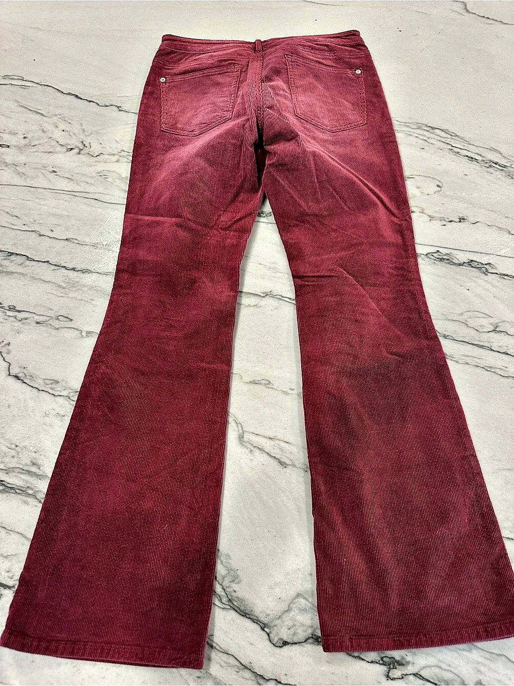 Pilcro Women’s Wide Leg Corduroy Jeans in Red Wine. Waist 29. Like New - Picture 2 of 8